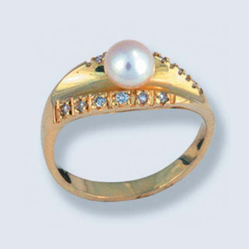 Кольцо с жемчугом 1725