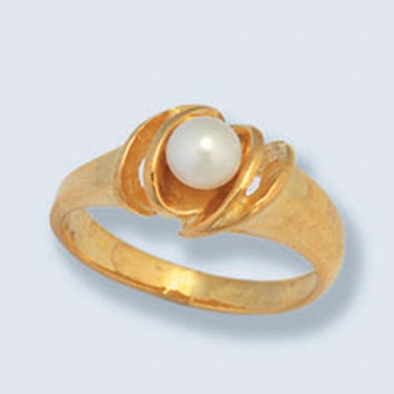 Кольцо с жемчугом 070