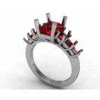 Кольцо с крупными камнями Os 7127