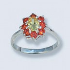 Кольцо с камнями 1054