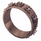 Кольцо с камнями по кругу Os 2050