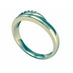 Кольцо с дорожкой камней Os 2119