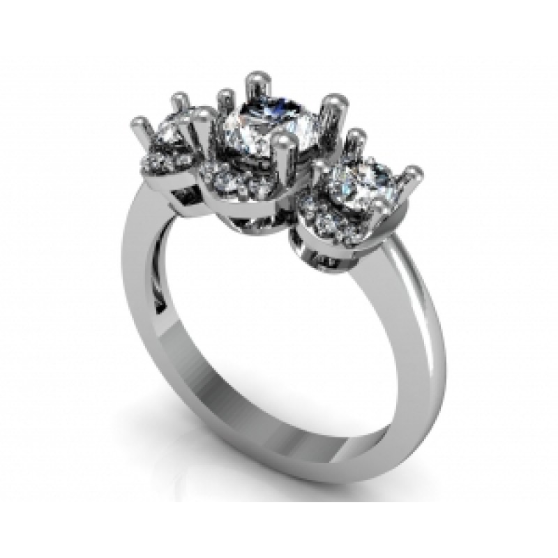 Кольцо с крупными камнями Os 2622