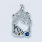 Подвеска с камнем (водолей) П-426