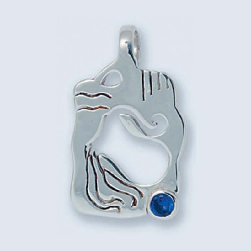 Подвеска с камнем (водолей) П-426