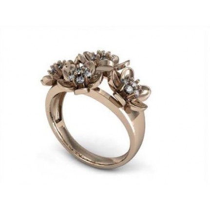 Кольцо Цветочки Os 7034