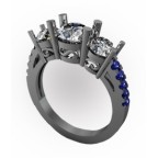 Кольцо с крупными камнями Os 2636