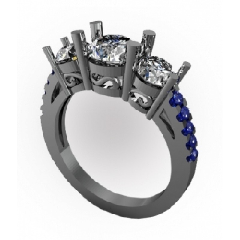 Кольцо с крупными камнями Os 2636