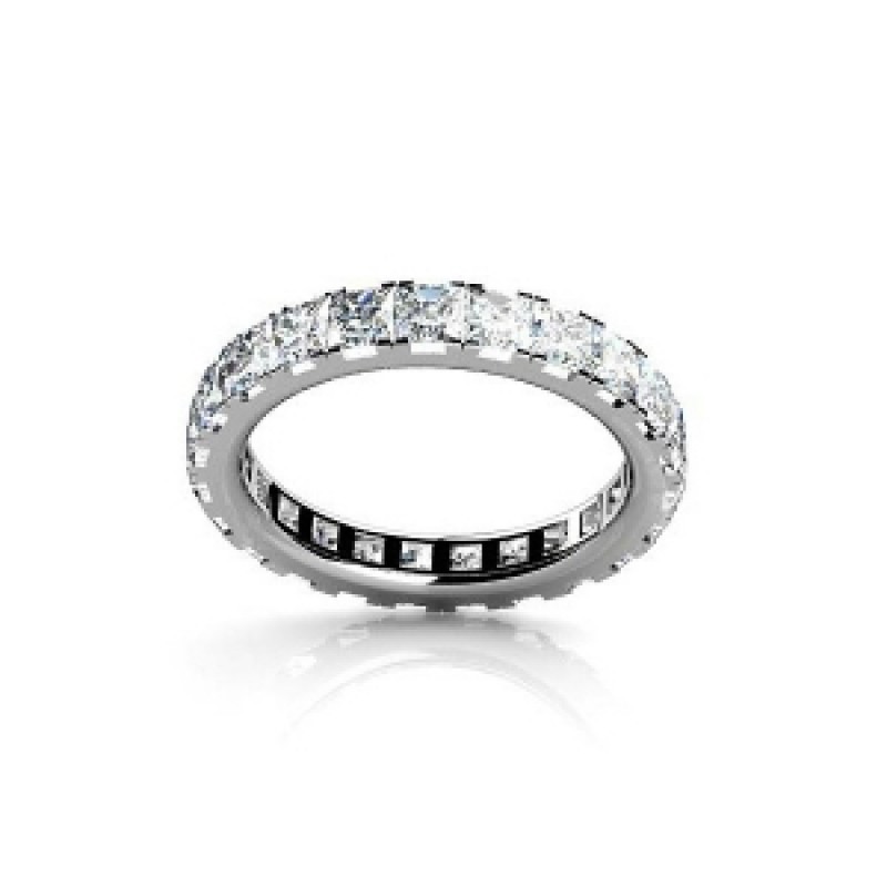 Обручальное кольцо с камнями по кругу Os 2148