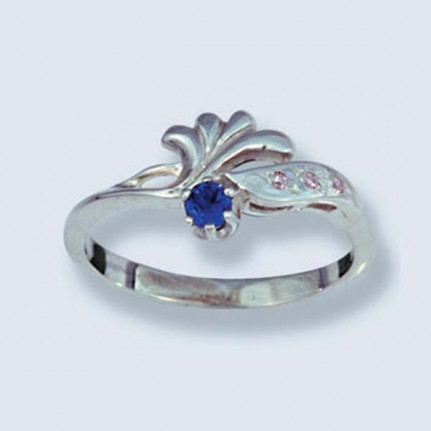 Кольцо с камнями 1800