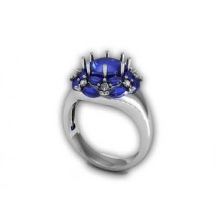 Кольцо с крупными камнями Os 7031