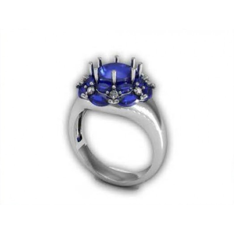 Кольцо с крупными камнями Os 7031