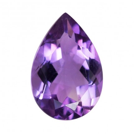 аметист груша- 12х8мм