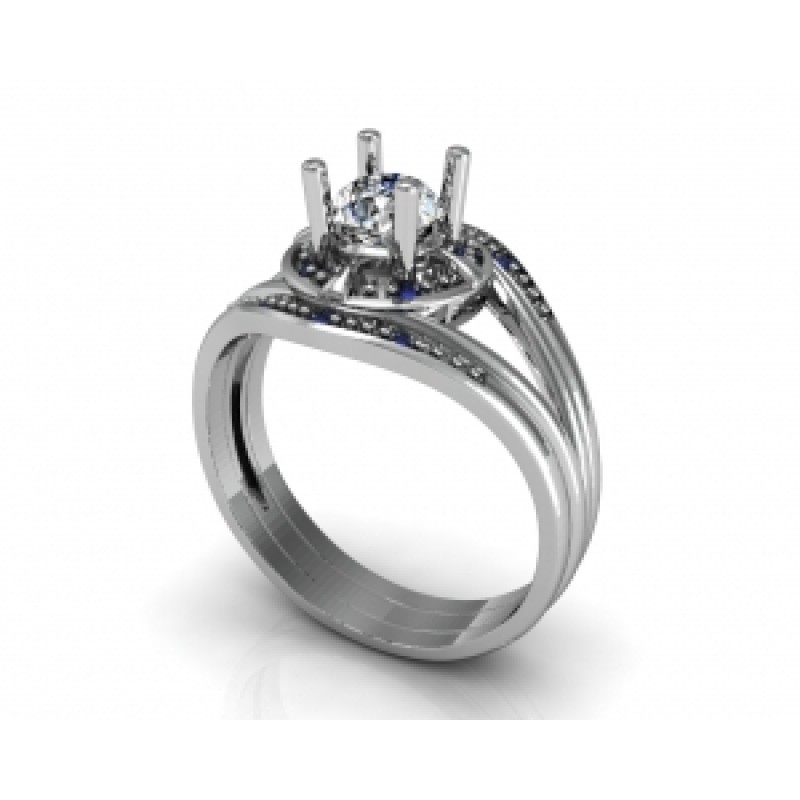 Кольцо с крупным камнем Os 7158