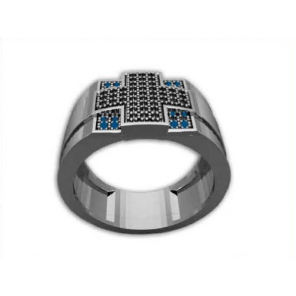 Кольцо с крестом Os 3005