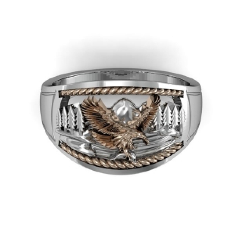 Кольцо с изображением орла Os 3030