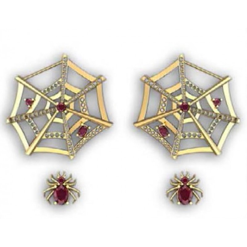 Серьги Паутина Os 4019