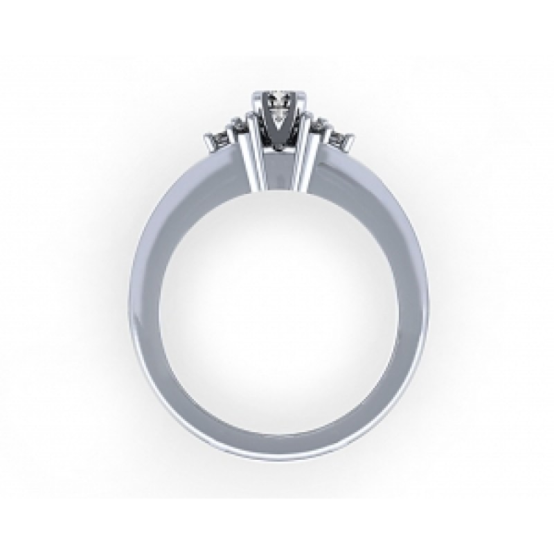 Кольцо с дорожками камней Os 2705