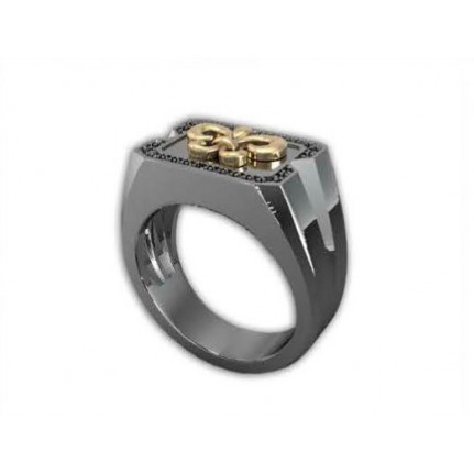 Кольцо с геральдической лилией Os 3010