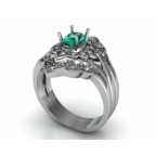 Кольцо с крупным камнем Os 7159