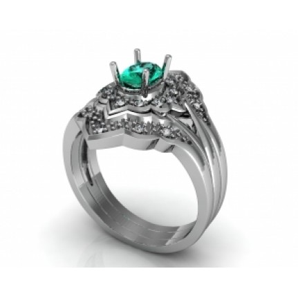 Кольцо с крупным камнем Os 7159