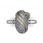 Кольцо с дорожками камней Os 1030