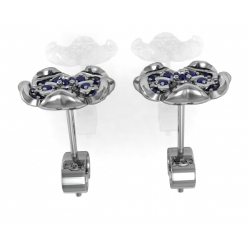 Серьги - пусеты Цветочек Os 4052