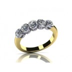 Помолвочное кольцо с дорожкой камней Os 2187