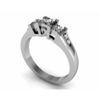 Кольцо с дорожкой камней Os 2635