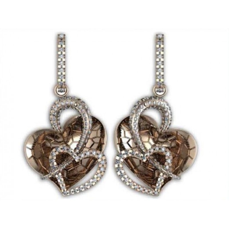 Серьги Сердце Os 1375