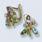 Серьги с камнями С-348