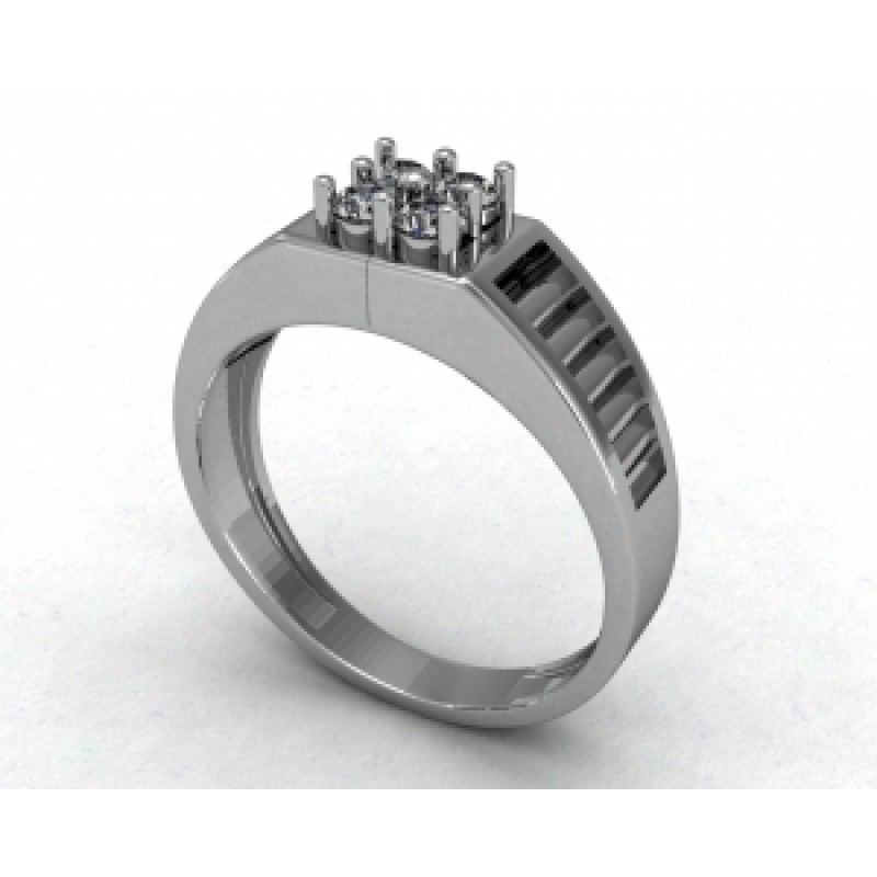 Кольцо с крупными камнями Os 3059