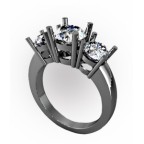 Кольцо с крупными камнями Os 2637