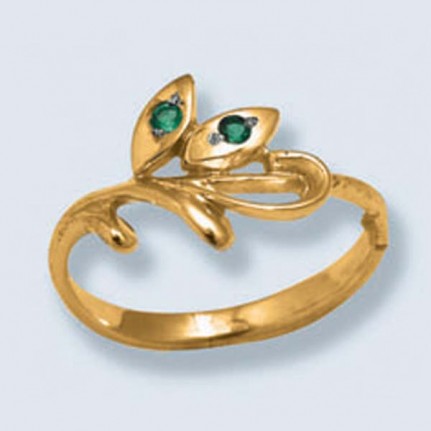 Кольцо с камнями 135