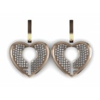 Серьги Замочек в виде сердца Os 4056
