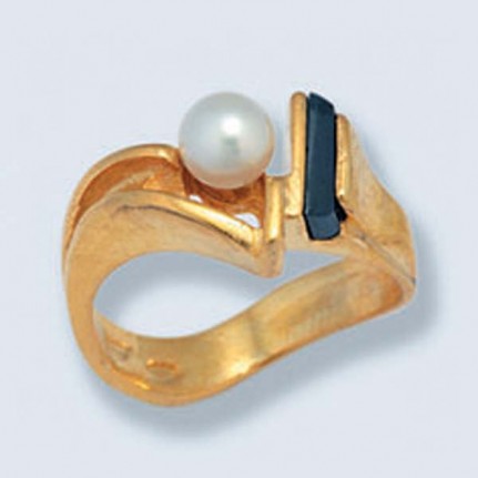 Кольцо с жемчугом 056