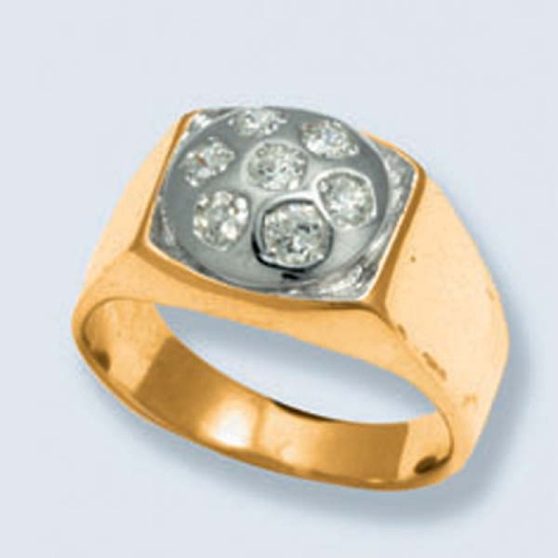 Печатка с камнями 044