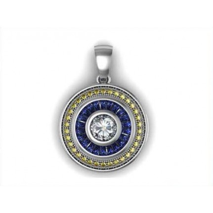 Подвеска с дорожками камней Os 1117