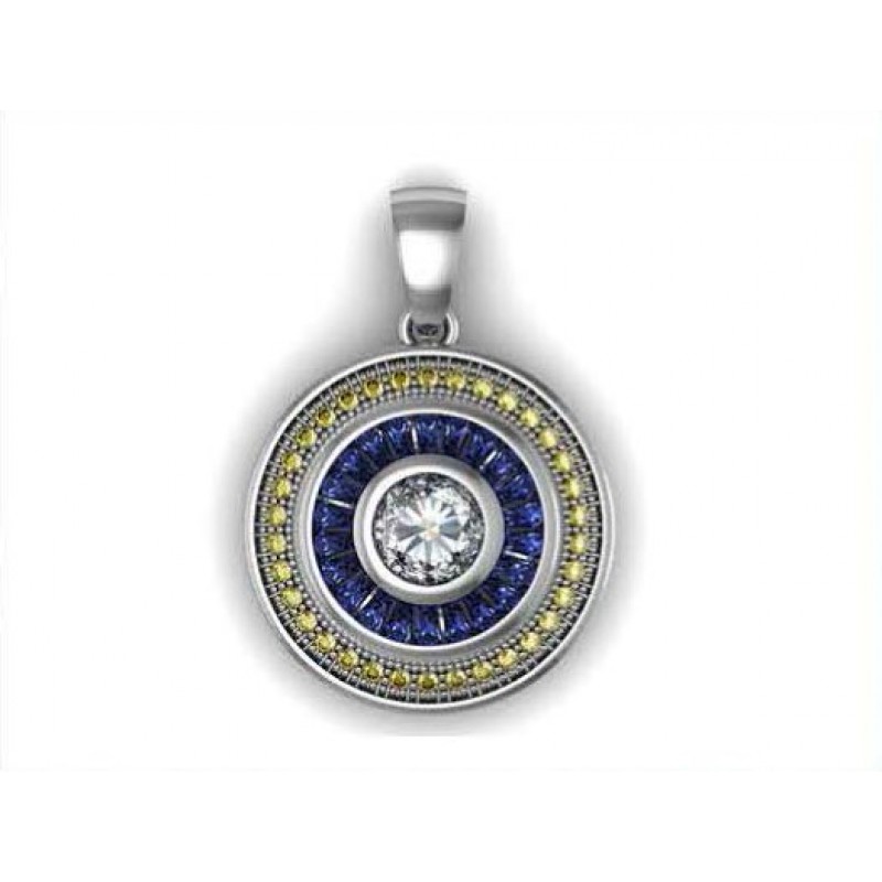 Подвеска с дорожками камней Os 1117