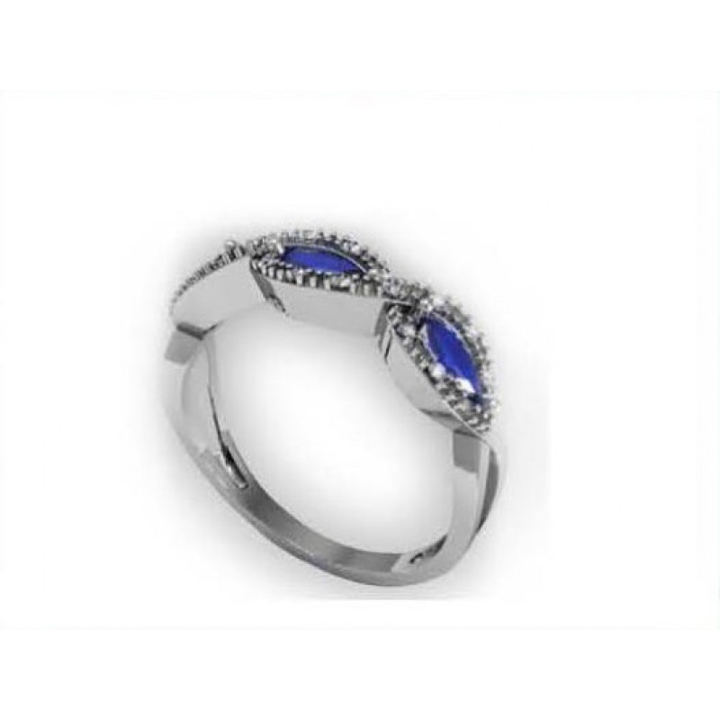 Кольцо с крупными камнями Os 7056