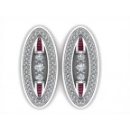 Серьги с дорожками камней Os 1025