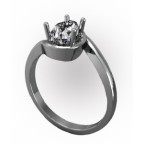 Кольцо с крупным камнем Os 2640