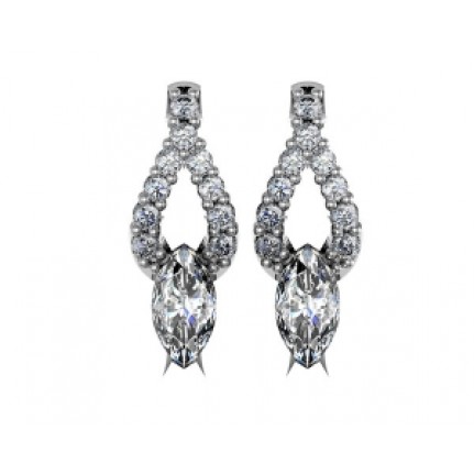 Серьги с крупным камнем Os 1525