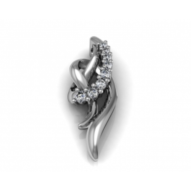 Подвеска Петли с дорожкой камней Os 1777