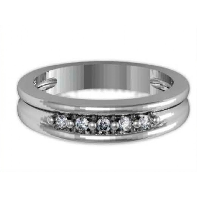 Кольцо с дорожкой камней Os 2001