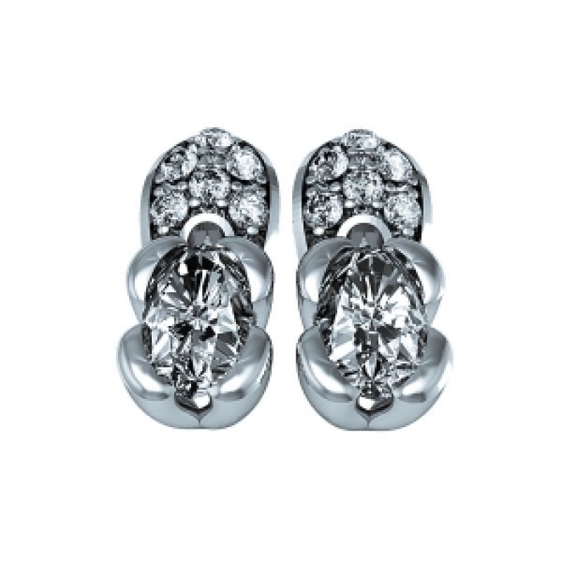 Серьги с крупным камнем Os 1495