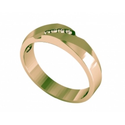Кольцо с дорожкой камней Os 2116