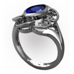 Кольцо с крупным камнем Os 7200