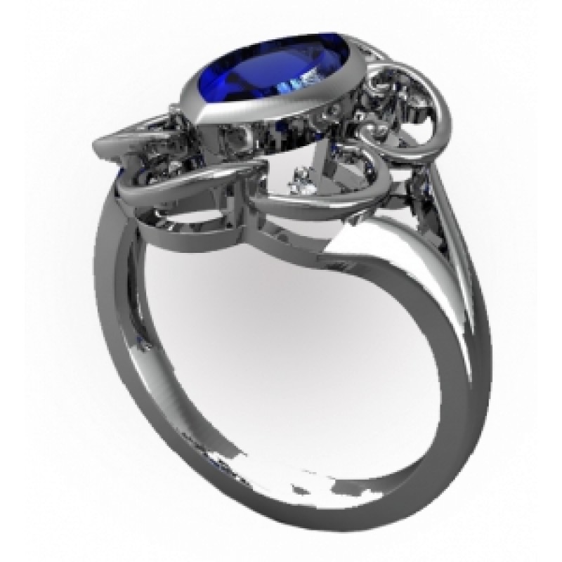 Кольцо с крупным камнем Os 7200