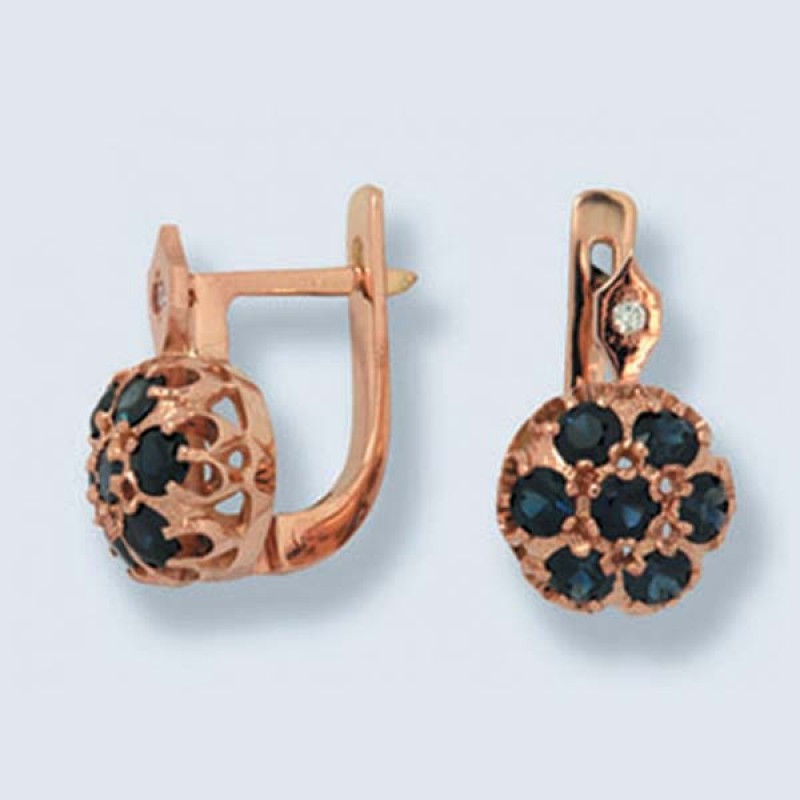 Серьги с камнями С-205